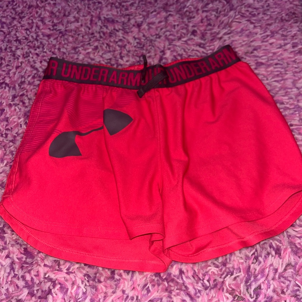 Under Armour Women's Athletic Red Shorts